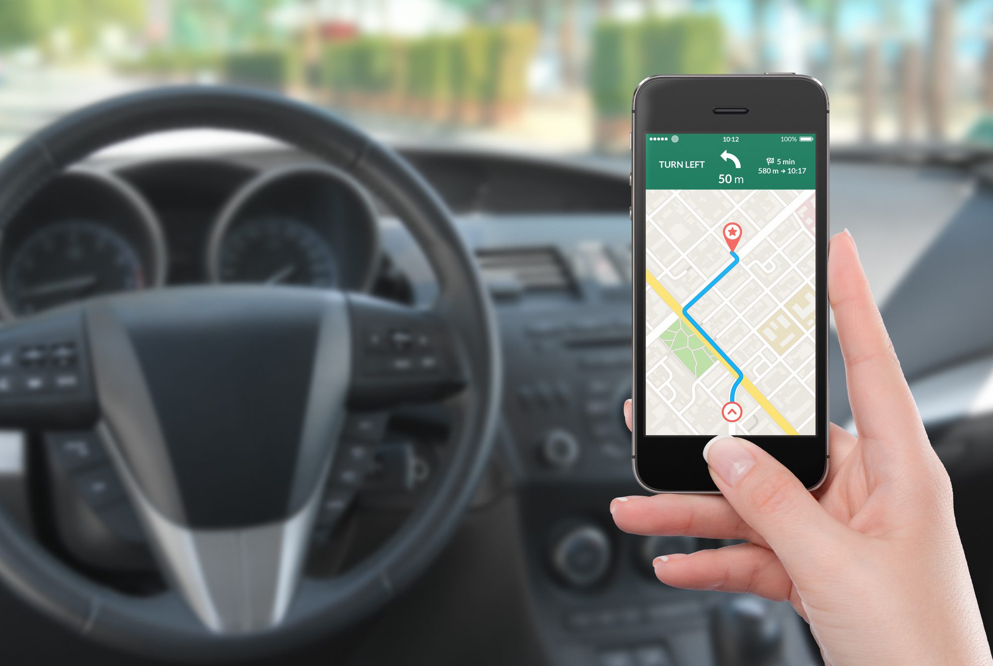 Phone With Map GPS